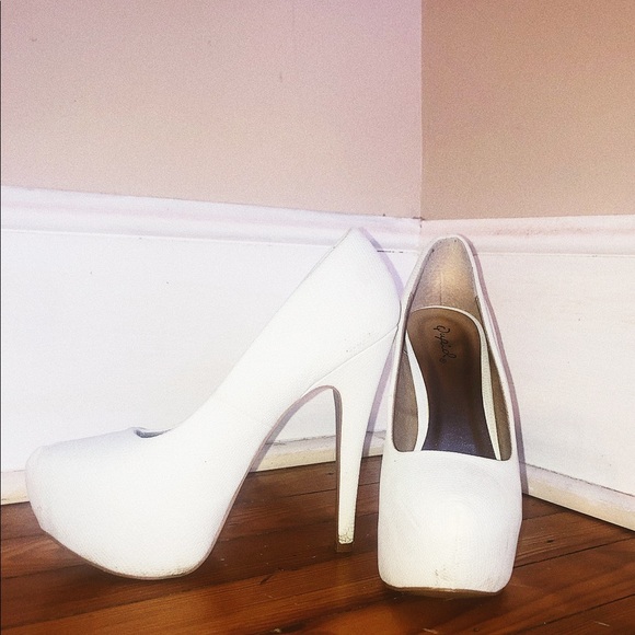 White Platform Heels